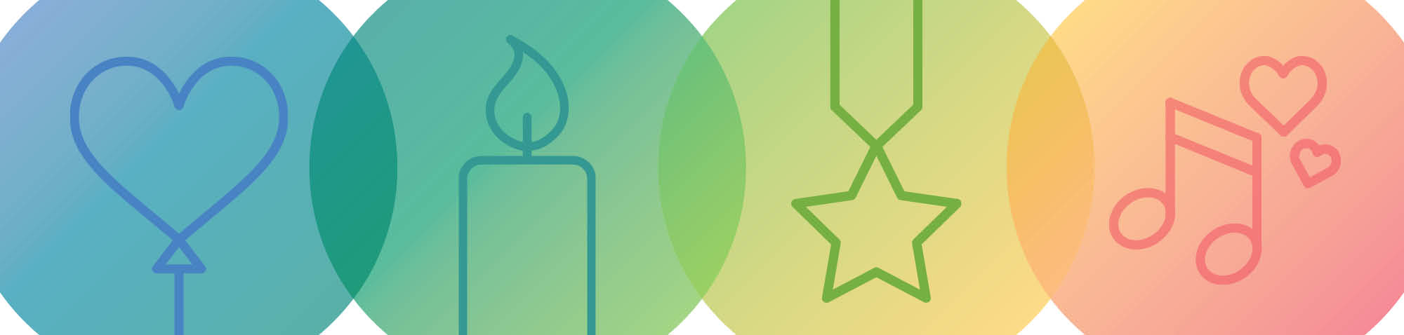 Image with caring icons